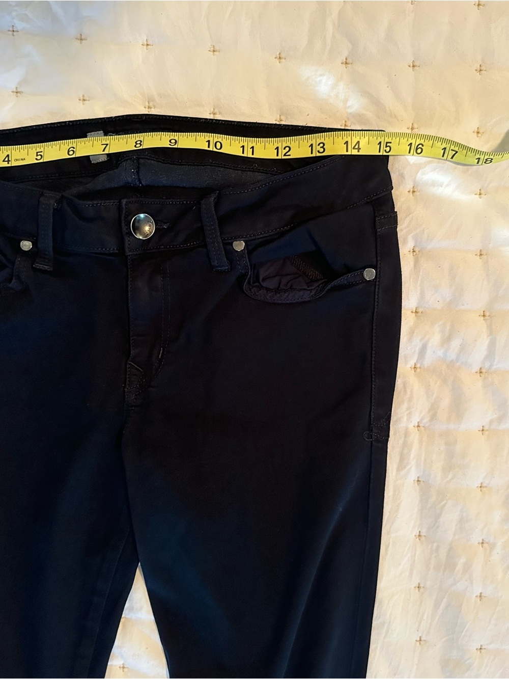 Level 99 Anthropologie Lily Skinny Straight Black Jeans - Size 30 - Picture 4 of 12